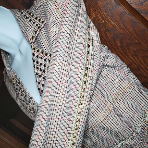 Biya 2.10.10.5 Johnny Was Stud Embroidered Jacket - Picture 6 of 12